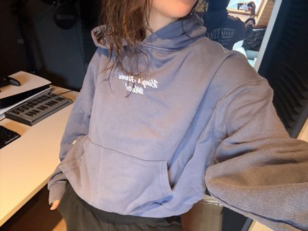 Kapuzenpullover streetwear blau neuwertig