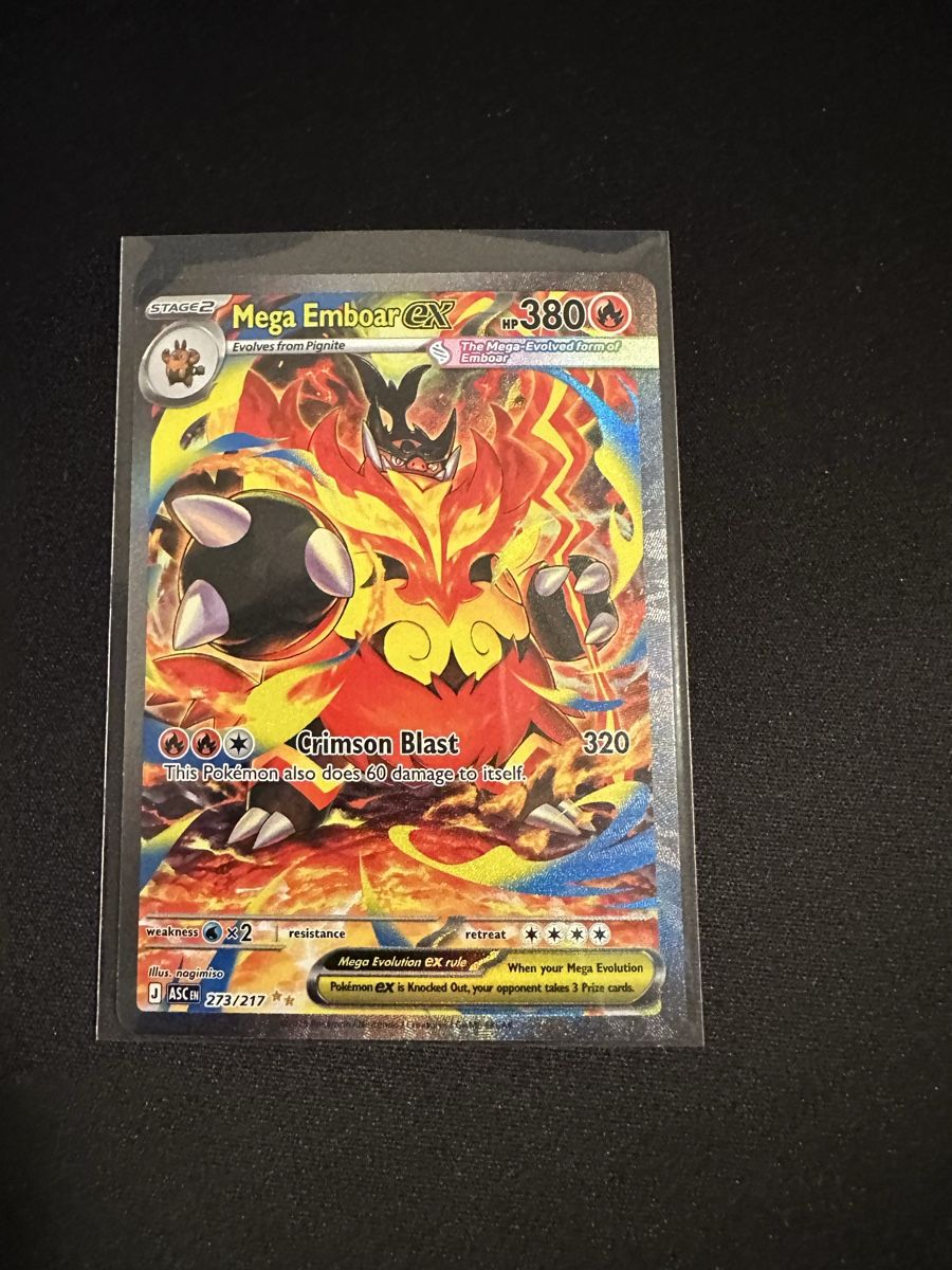 Pokémon Carte collezionabili: Mega Emboar EX 273/217 – Nuovo (secondo la descrizione) da Grafenried venduto da CapyCardClub