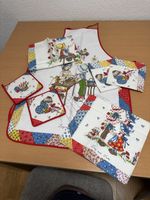 Retro Küchentextilien Set, 8-teilig, Baumwolle