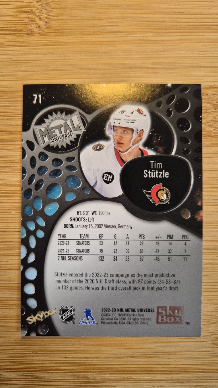 NHL Carte collezionabili: NHL Ottawa Senators Tim Stützle – Usato da Bellach venduto da paedu-1980 1