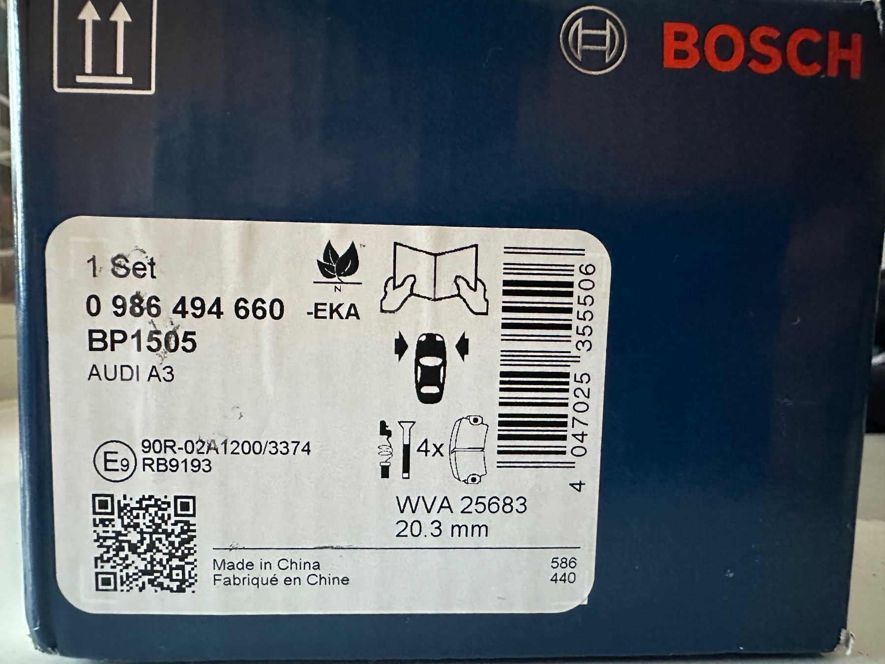 Bosch Tutti pezzi di ricambio auto: Scheibenbremsbeläge vorne und hinten – Nuovo e nell'imballaggio originale da Fribourg venduto da beni052 1