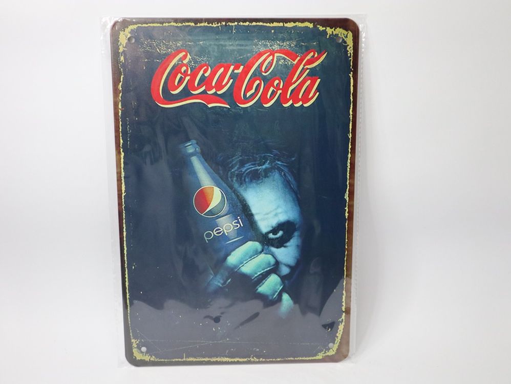 Blechschild Coca Cola Batman Pepsi Cola Joker (Neu und originalverpackt ...