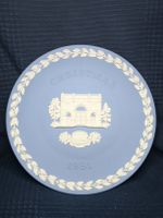Belle assiette de Noël Wedgwood 1981. Jaspe bleu. 21 cm
