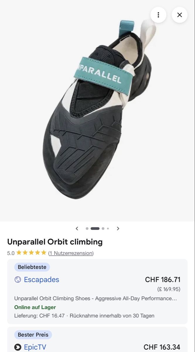 Herrenschuhe: Kletterschuhe Unparallel (37/40) – Neu und originalverpackt aus Zürich von Annasstasia 5