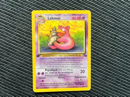 Pokemon Lahmus 1.Edition Fossil Deutsch