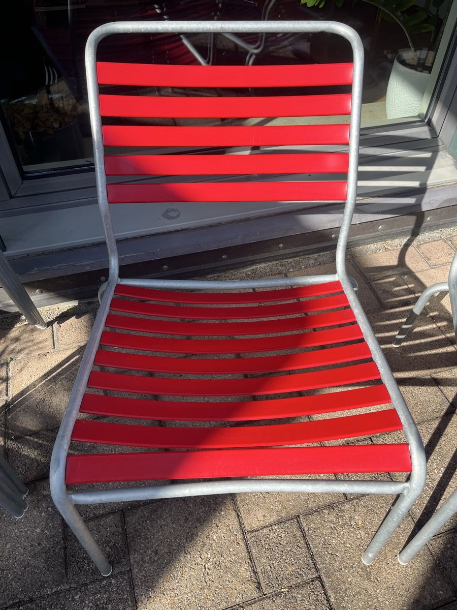 Schaffner Poltrone: Gartensessel Schaffner Rigi rot – Usato da Wettingen venduto da erma_5430 2