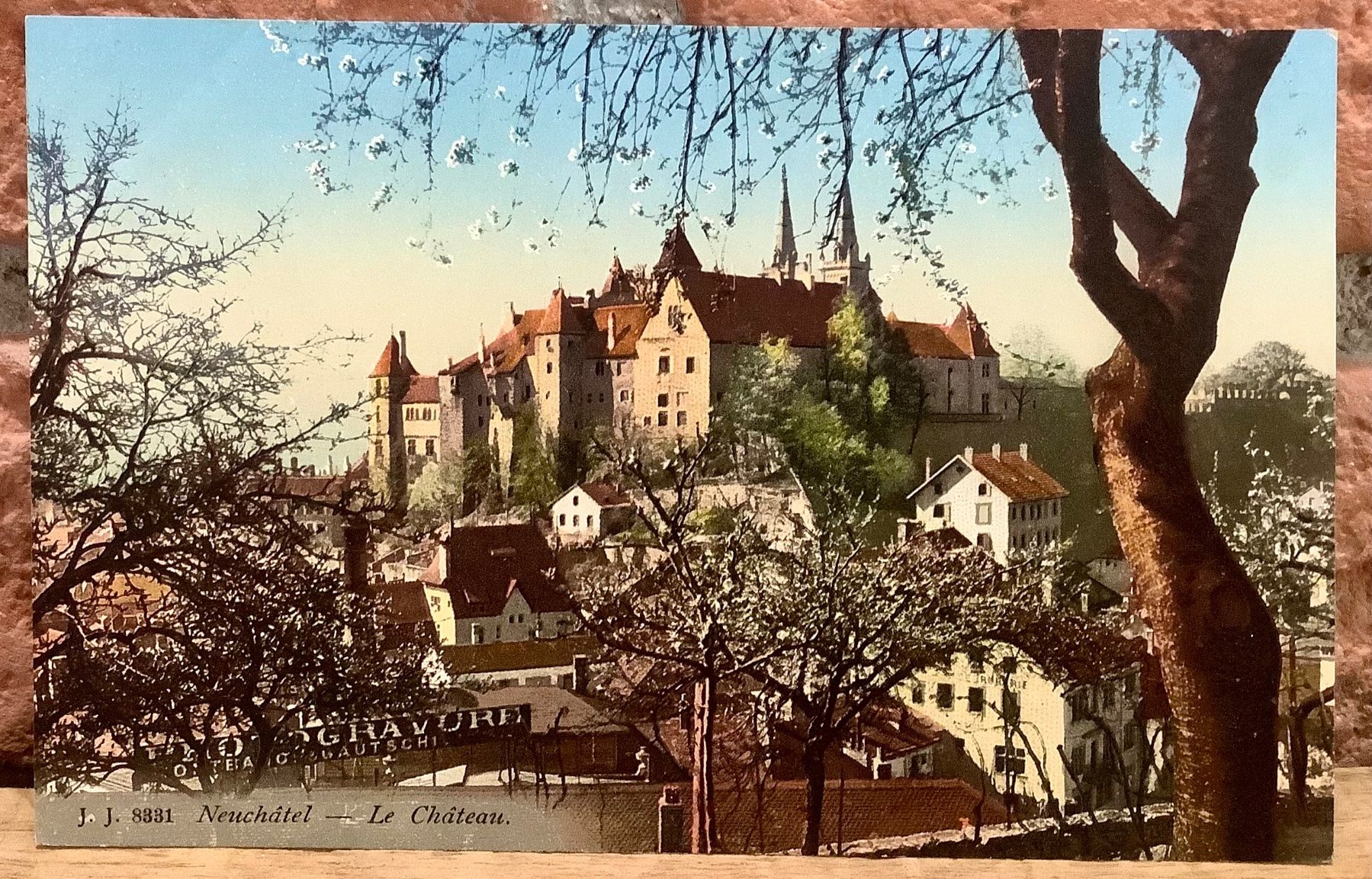 Cartoline postali: 1913 - NEUCHÂTEL - Le Château – Usato da Root venduto da ENGLAND-TREASURES
