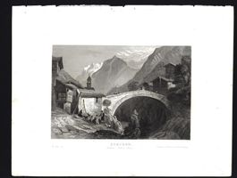 Stalden Stahlstich um 1850