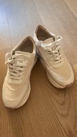 Sneakers beige Massimo Dutti pelle scamosciata pelle 37