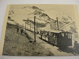 AK Jungfraubahn Bauzug Kleine Scheidegg