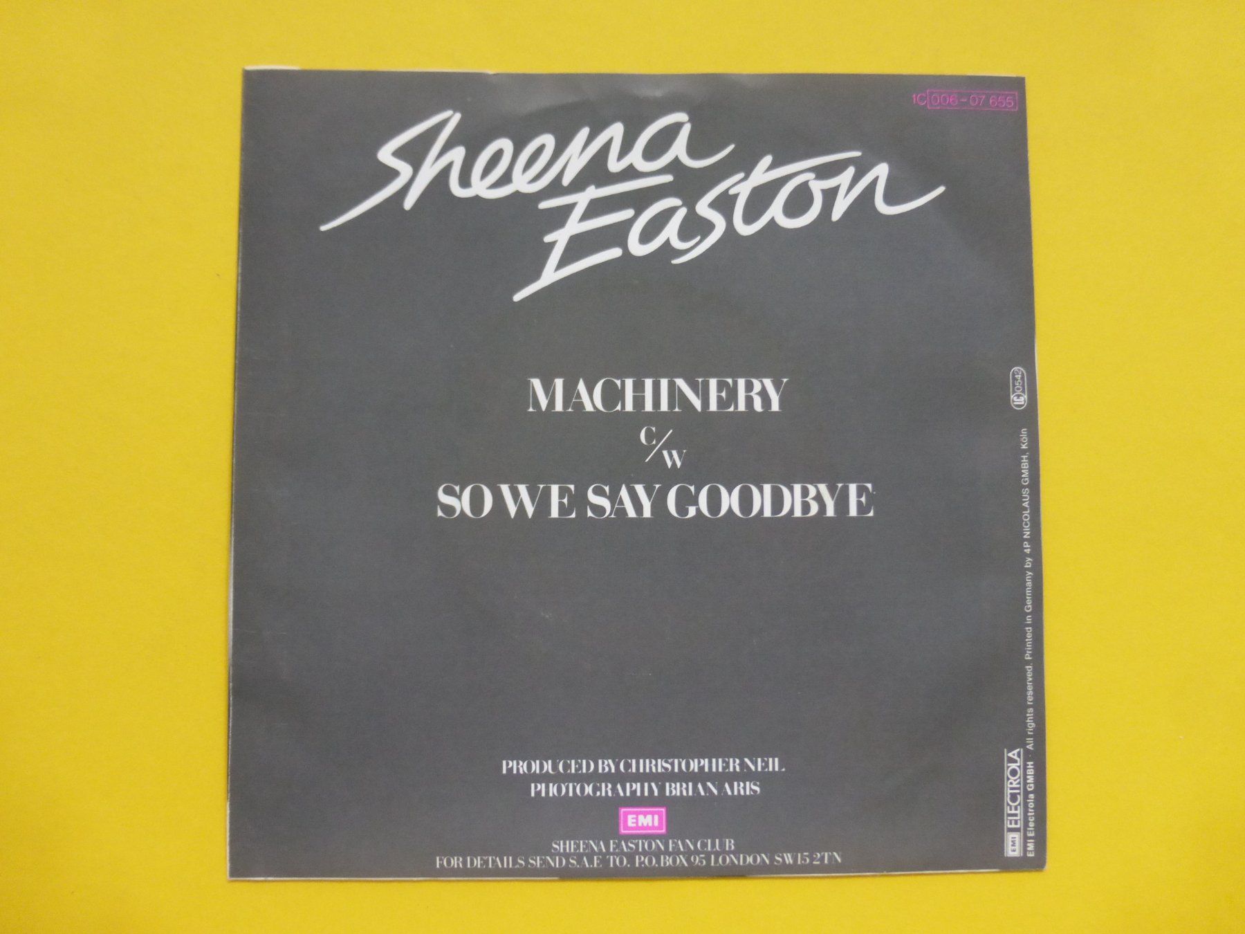 Dischi in vinile: Sheena Easton – Machinery – Usato da Zürich venduto da Swiss57 1