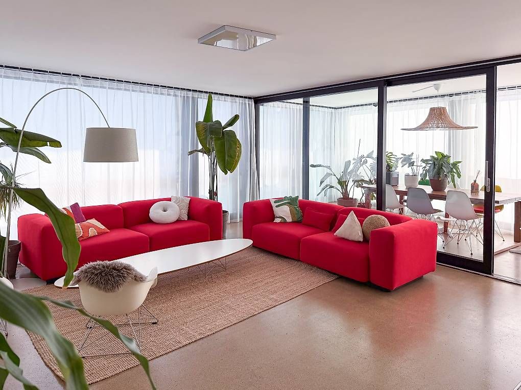 Divani: VITRA Modular Soft Sofa Rot – Usato da Basel venduto da used. 3