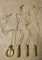 4 x Parfum Anhänger Kette Pendentif - vintage