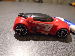 Spielzeugauto rot/Seite verziert