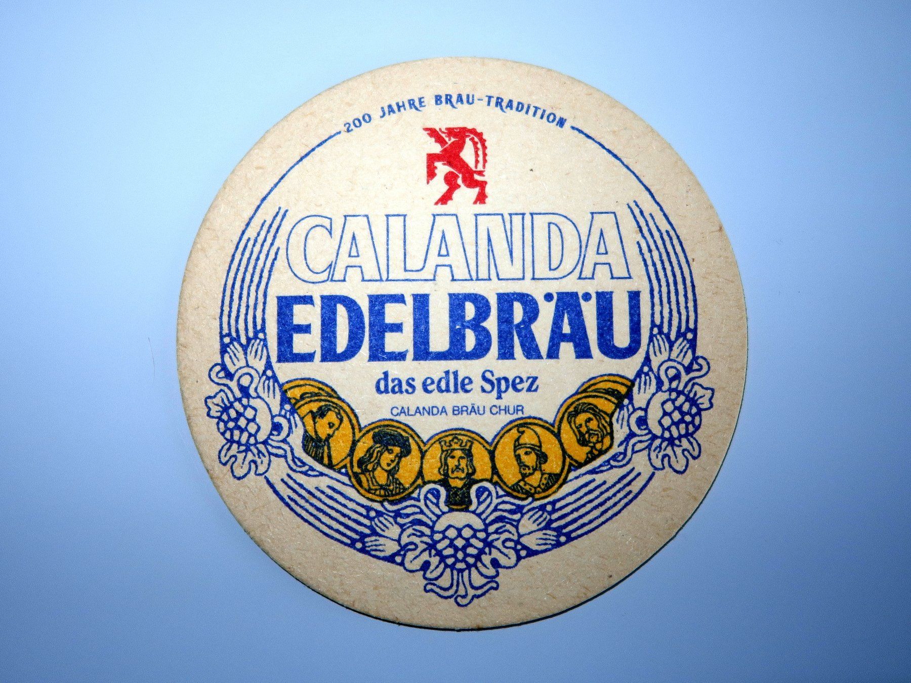 Calanda Dessous de verre: 6 antike Bier-Untersetzer von Calanda Edelbräu – D'occasion à Hombrechtikon par Bluecoral 1