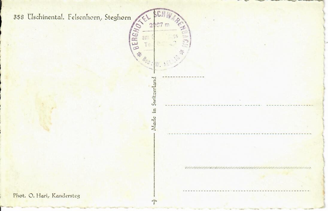 Cartoline postali: Üschinental – Usato da Hochdorf venduto da Ziegel-16 1