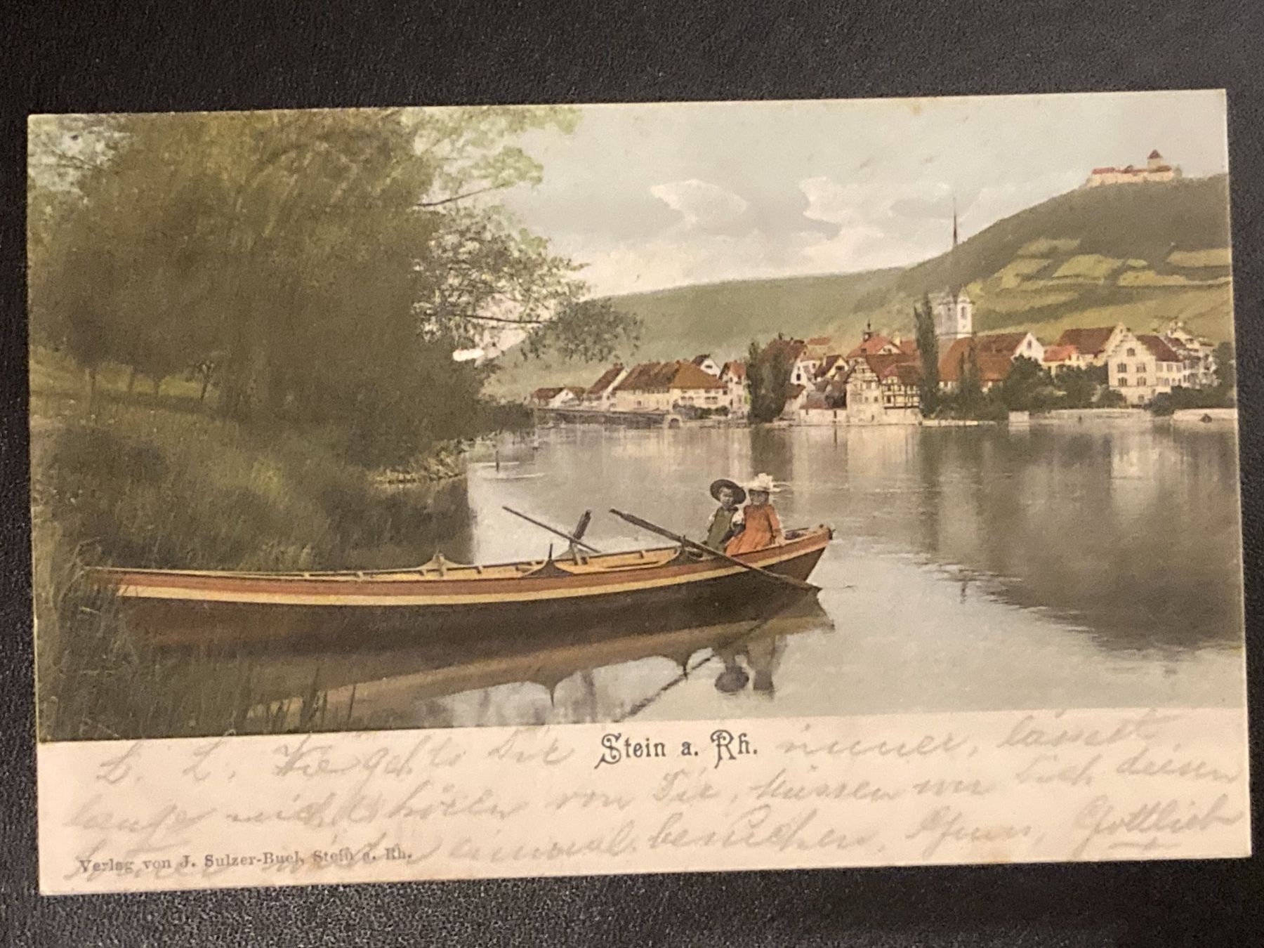 Cartes postales: 1903 STEIN am Rh. belebt FarbLitho – D'occasion à Buchrain par Blochha