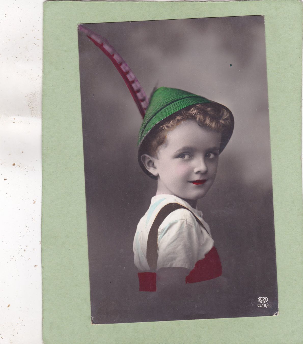 Ansichtskarten: Deutschland Kitsch Kind Junge Hut 1929 – Gebraucht aus Herisau von Lisegrat2008