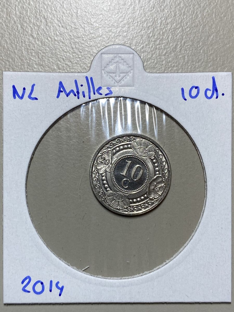Alle Münzen: NL Antillen - 10 cents - 2014 – Gebraucht aus Payerne von Mike1682
