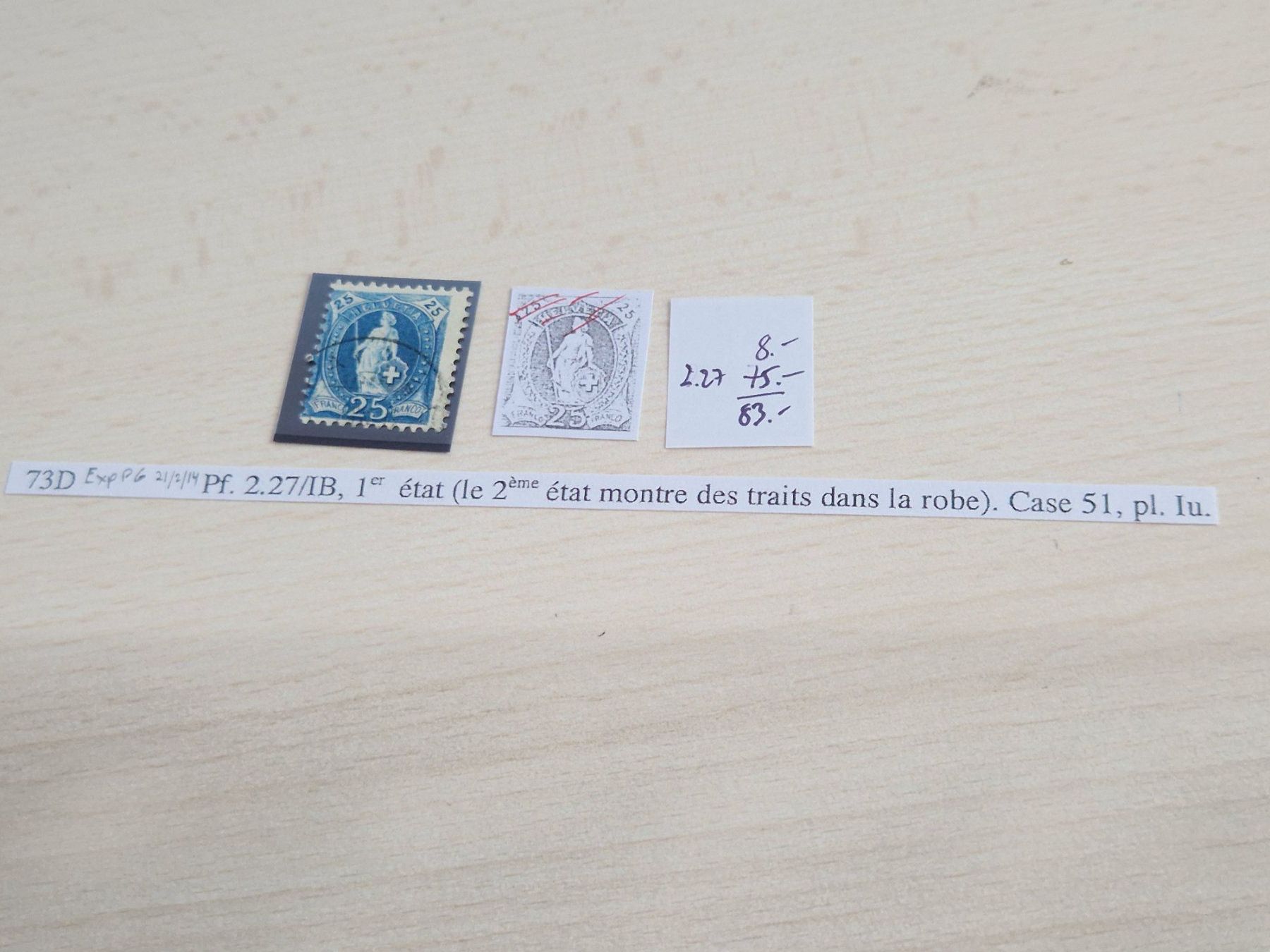 Tous les timbres: Stehende 73D.2.27/IB, ab 1.- – D'occasion à Burgdorf par Glossy01