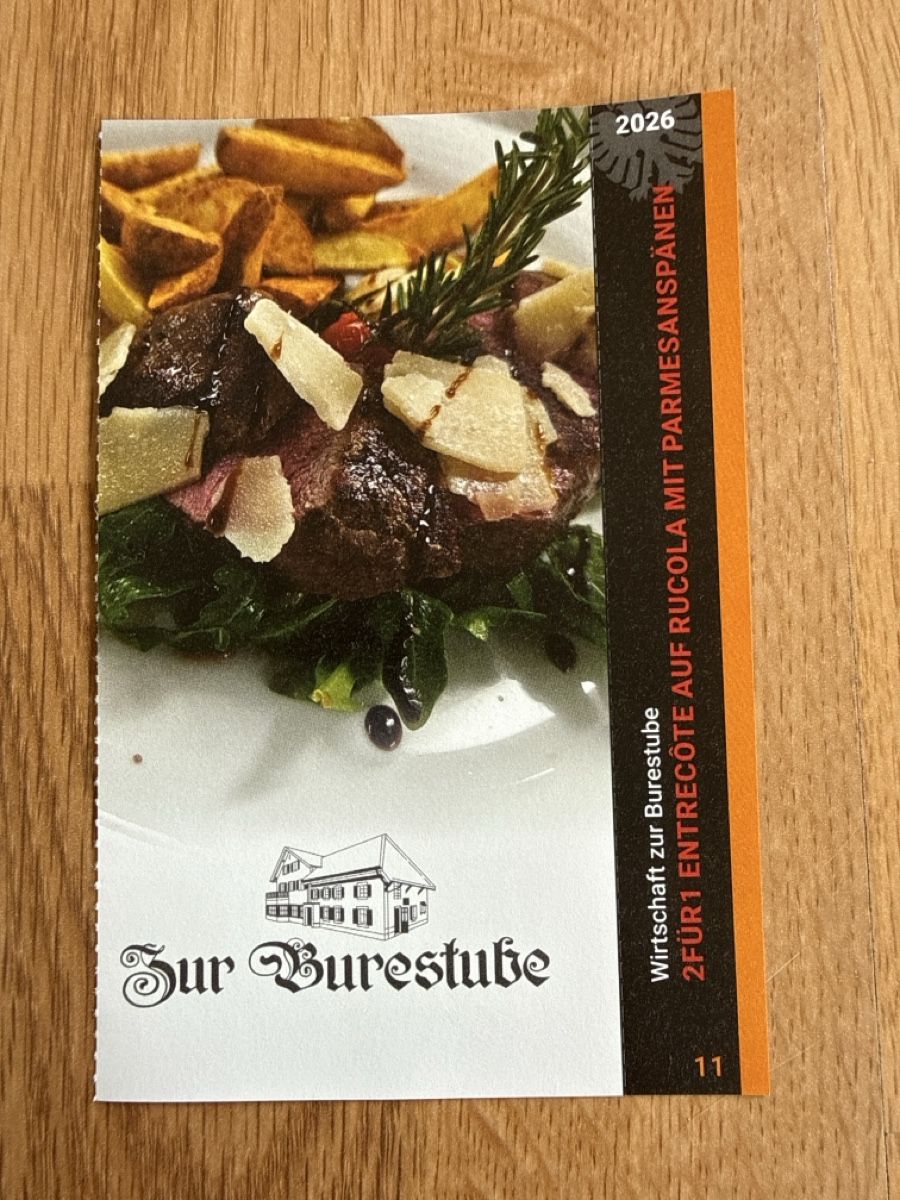 Gutscheine: 2für1 Entrecôte Buresstube  – Neu (gemäss Beschreibung) aus Gränichen von cat_lady
