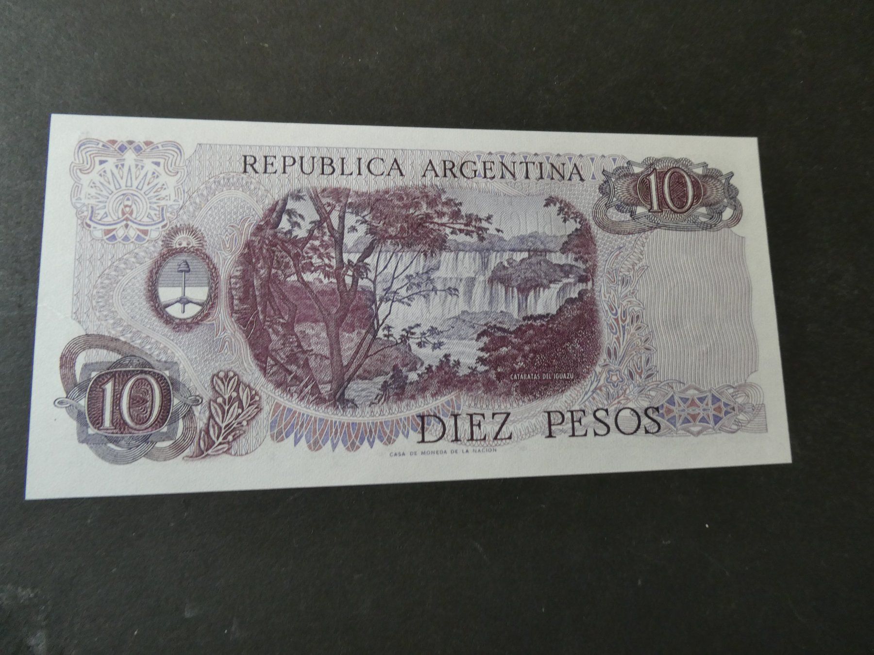 Banconote: Argentinien, 10 Pesos -   ungefaltet – Usato da Hinterforst venduto da Rohusri 1