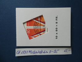 CH 1994 Markenheftchen Nr. 0-95 gestempelt