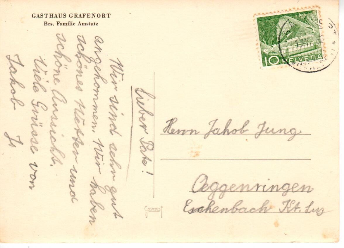 Cartoline postali: Gasthaus Grafenort – Usato da Wolhusen venduto da Curver9 1
