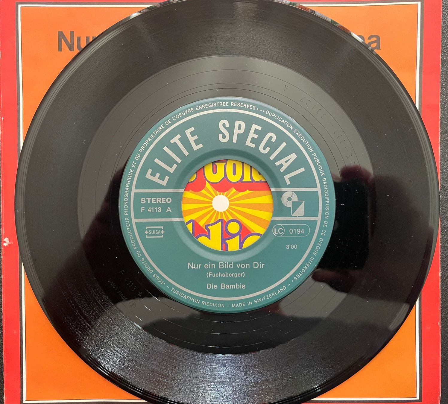 Dischi in vinile: 7", Die Bambies, Nur ein Bild von Dir, CH – Usato da Kleinlützel venduto da Vinylspezi 1
