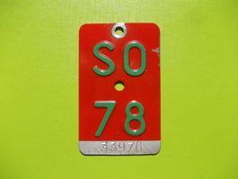 Velonummer / Fahrradnummer SO 78