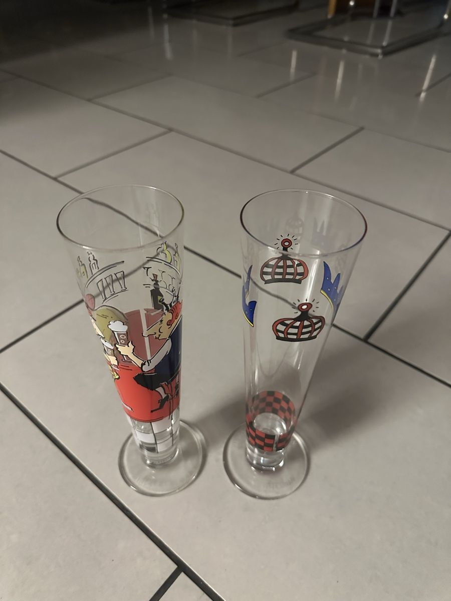 Ritzenhoff Bicchieri: 2 Ritzenhoff Design Champagner Gläser Biergläser – Usato da Deitingen venduto da Himhip