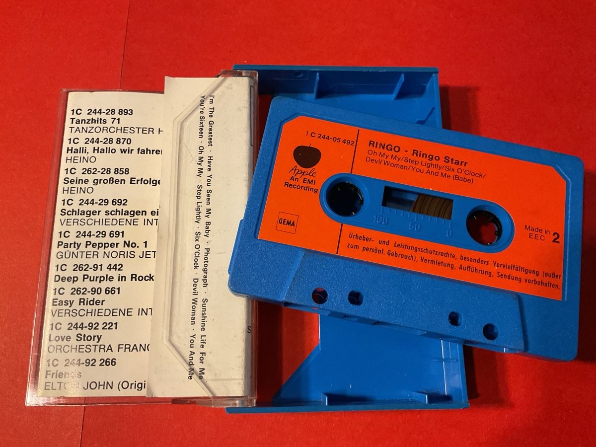 Musicassette: Ringo Starr Ringo Bingo Cassette Tape EMI Electrola  – Usato da Steinach venduto da Quarkie 1