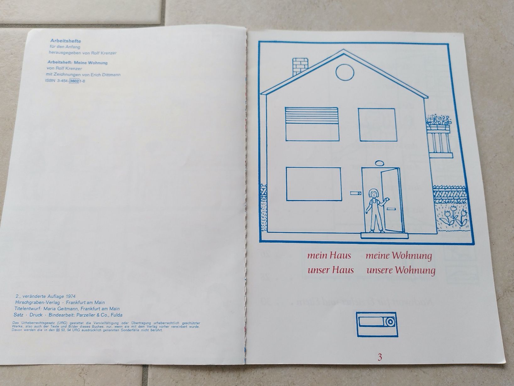 Libri: ARBEITSHEFT: MEINE WOHNUNG – Usato da Brugg AG venduto da olamim 1