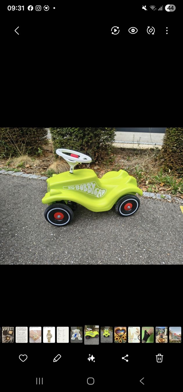 Veicoli per bambini: Bobby Car Rutschauto grün  – Usato da RHeinfelden venduto da COCOSHELL 1