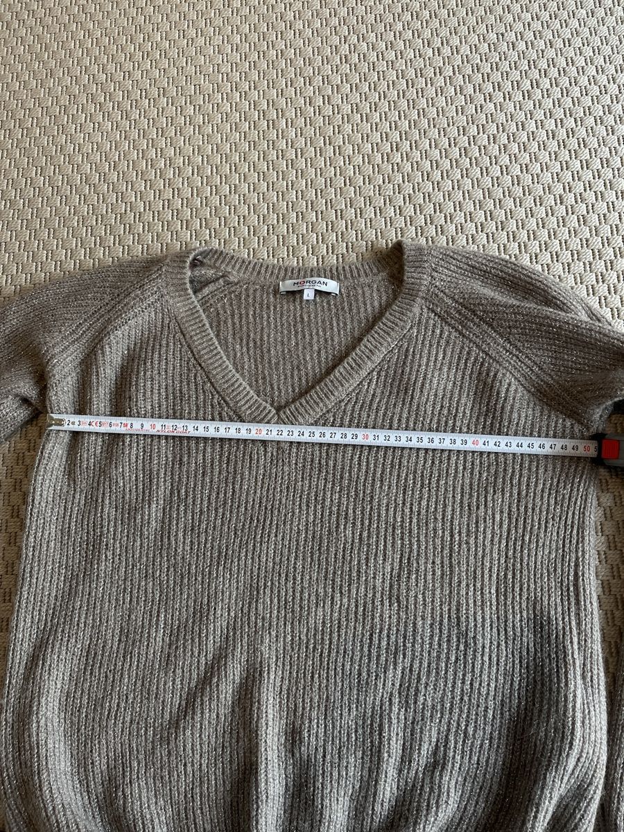 Morgan Pulls & Sweat-shirts: Pullover,  beige mit Glitzerfaden, Morgan, L – D'occasion à Solothurn par Bobesch08 5