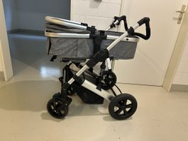 Kinderwagen grau silber