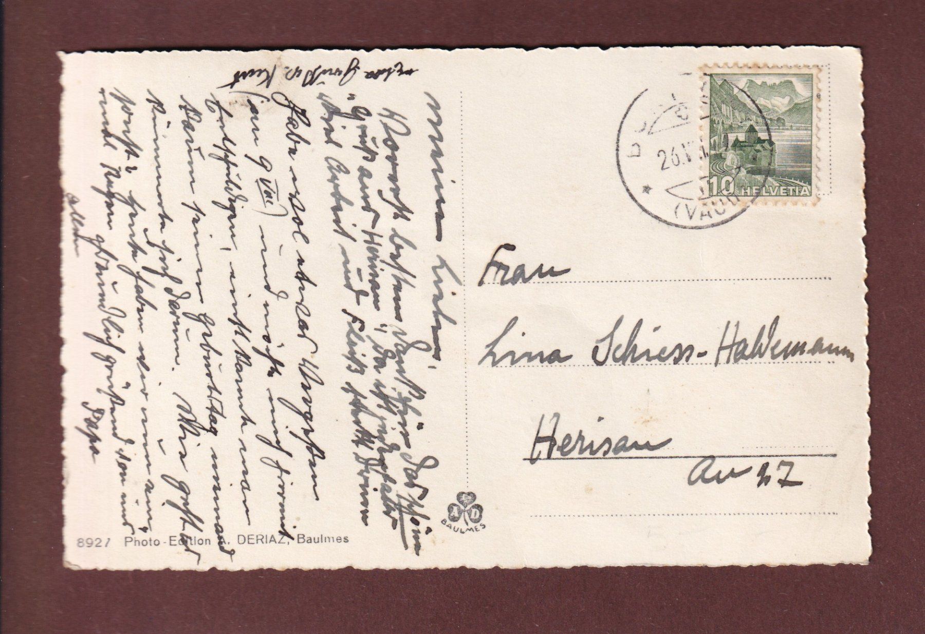 Cartes postales: LAUSANNE et le bout du lac - 1949 – D'occasion à Pully par nicecards 1