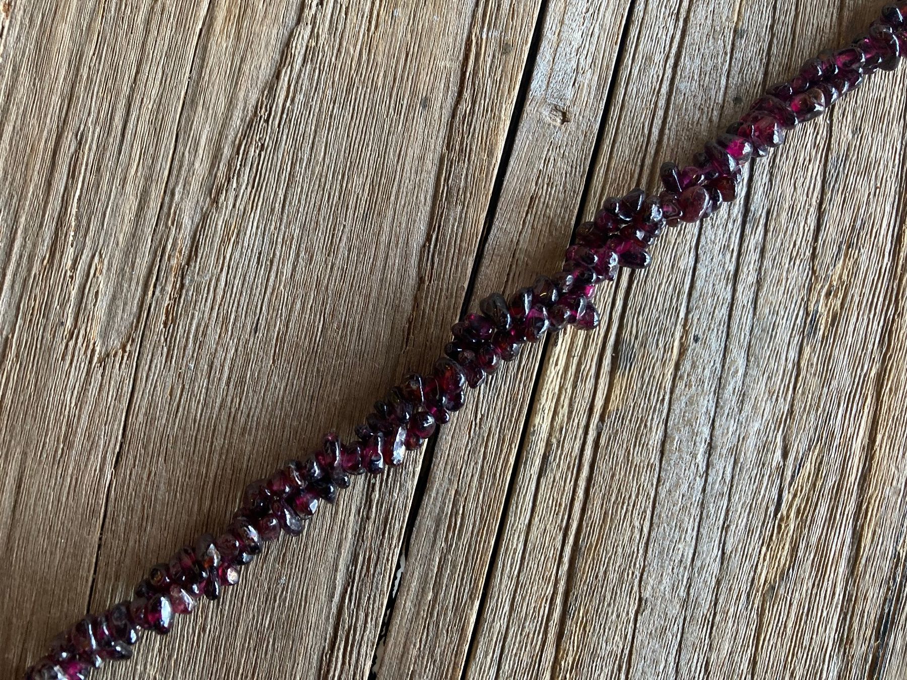 Catenine: GRANAT  SPLITTER  HALSKETTE 90cm – Nuovo e nell'imballaggio originale da Aesch ZH venduto da LiquidAktion 2