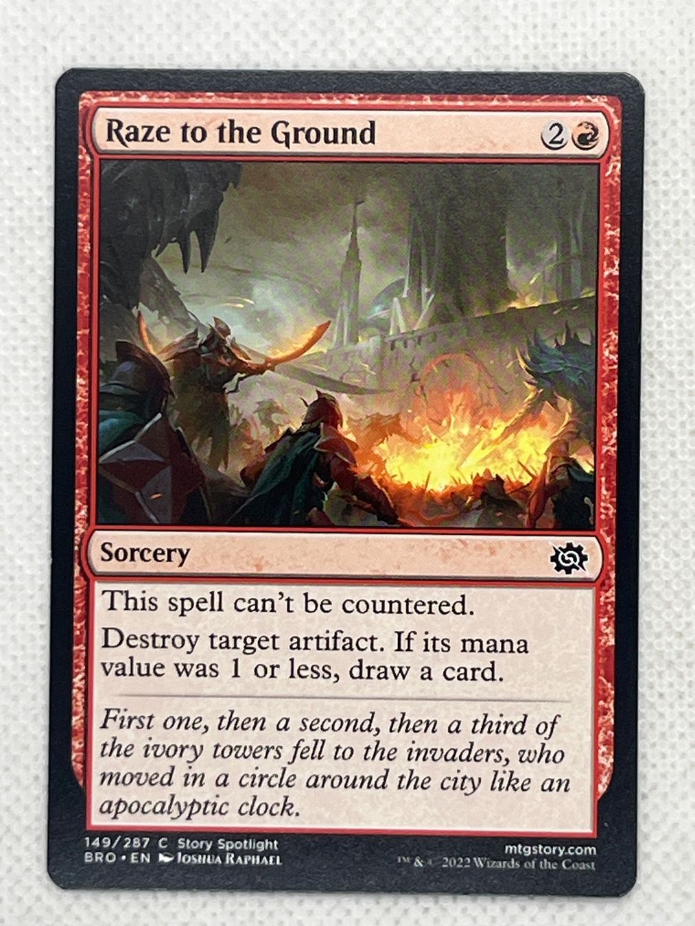 Magic The Gathering Carte collezionabili: Magic The Gathering Raze to the Ground – Usato da Hinterkappelen venduto da Kim1992