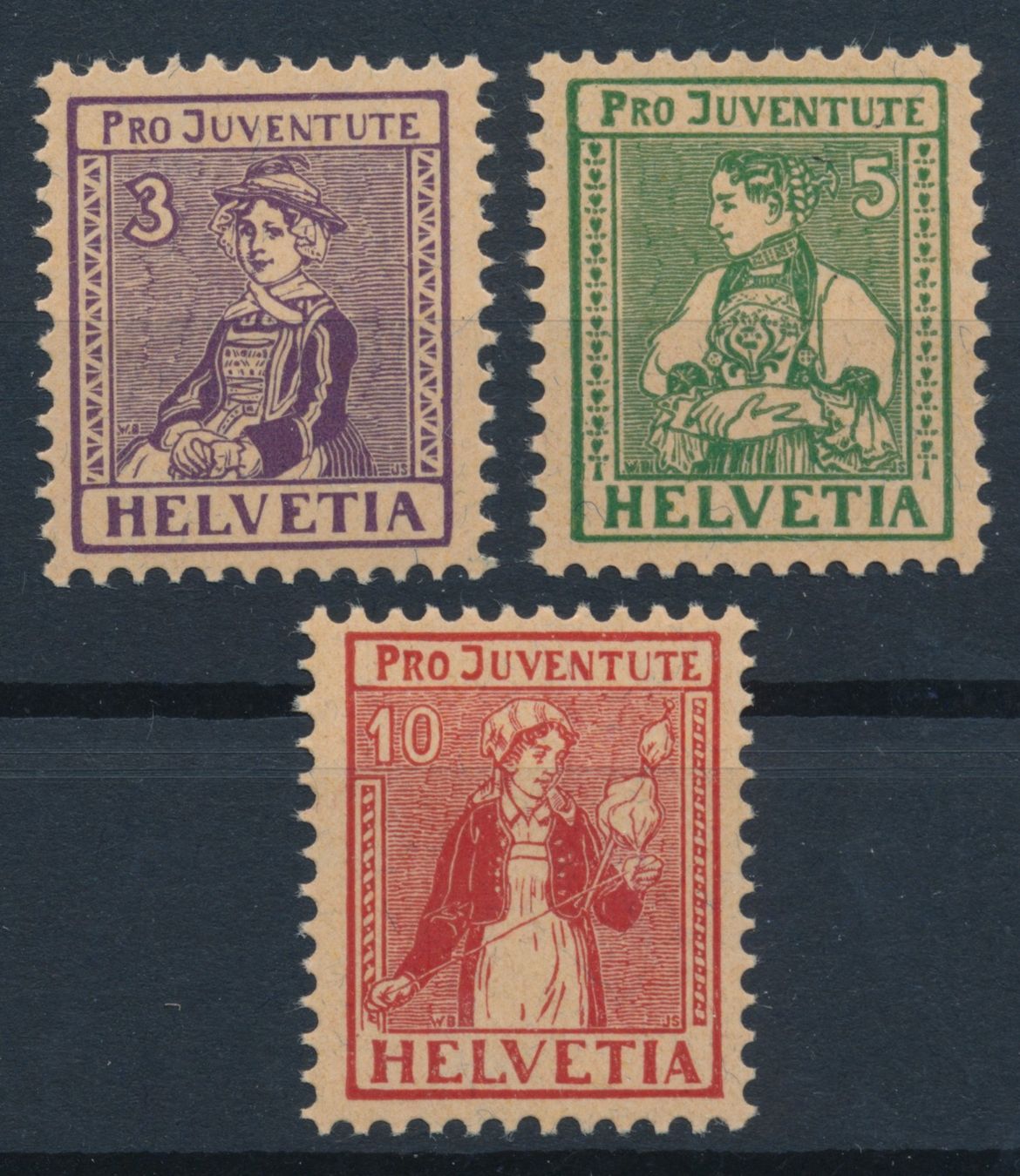 Tutti i francobolli: Pro Juventute Serie 1916 ** – Nuovo (secondo la descrizione) da Bonau venduto da Profila3