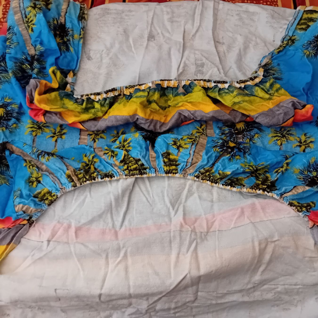 Biancheria da letto: buntes Fixleintuch 90/100 x 190/200 cm – Usato da Witterswil venduto da hele04 1
