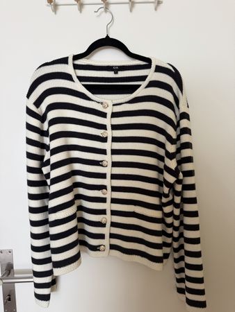 Cardigan C&A gestreift schwarz weiss Grösse XL neuwertig