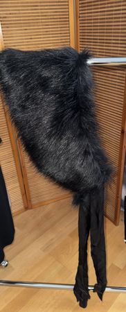 Pelzkragen ( Synthetisch) schwarz