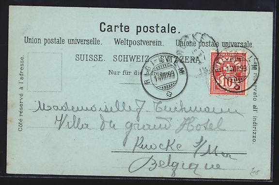 Cartoline postali: Mondschein-Lithographie Rigi, Blick auf  – Usato da Berlin venduto da bartko-reher 1