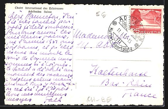 Cartes postales: Adelboden, Chalet International des Ecla – D'occasion à Berlin par bartko-reher 1