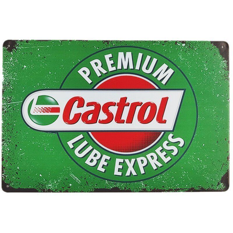 Castrol Insegne: Plaque vintage Castrol Racing Team – Nuovo e nell'imballaggio originale da Uvrier venduto da AlpineTreasures