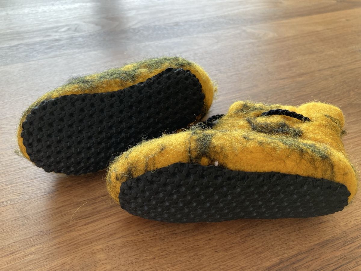 Scarpe per ragazzi: Filzfinken gelb – Nuovo (secondo la descrizione) da Kesswil venduto da Branca-01 3