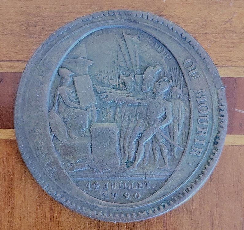 France 5 Sol 1792 – Superbe Bronze Original De 27,7 G, Idéal Pour Collection #K256