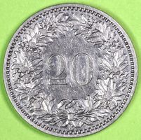1900 / FR. 0.20 - MÜNZE / SEHR GUT ERHALTEN !