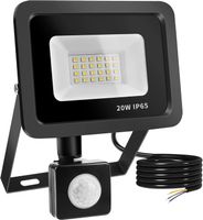LED Strahler 20W mit Bewegungsmelder IP65 Außen